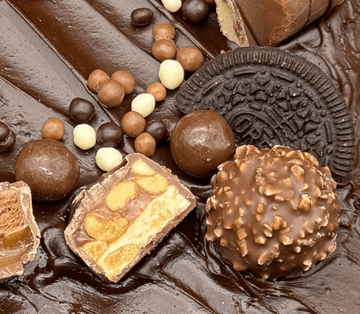 Loaded Chocolate Brownie Birthday Slab Cake