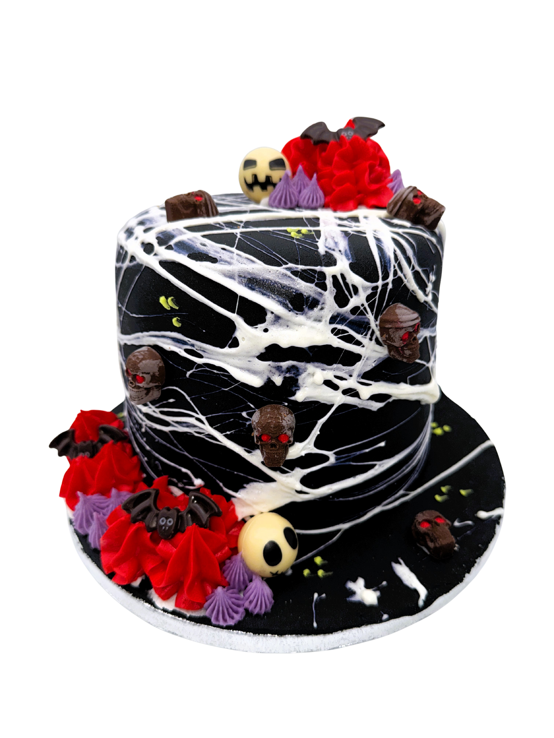 Halloween Scary Web Cake